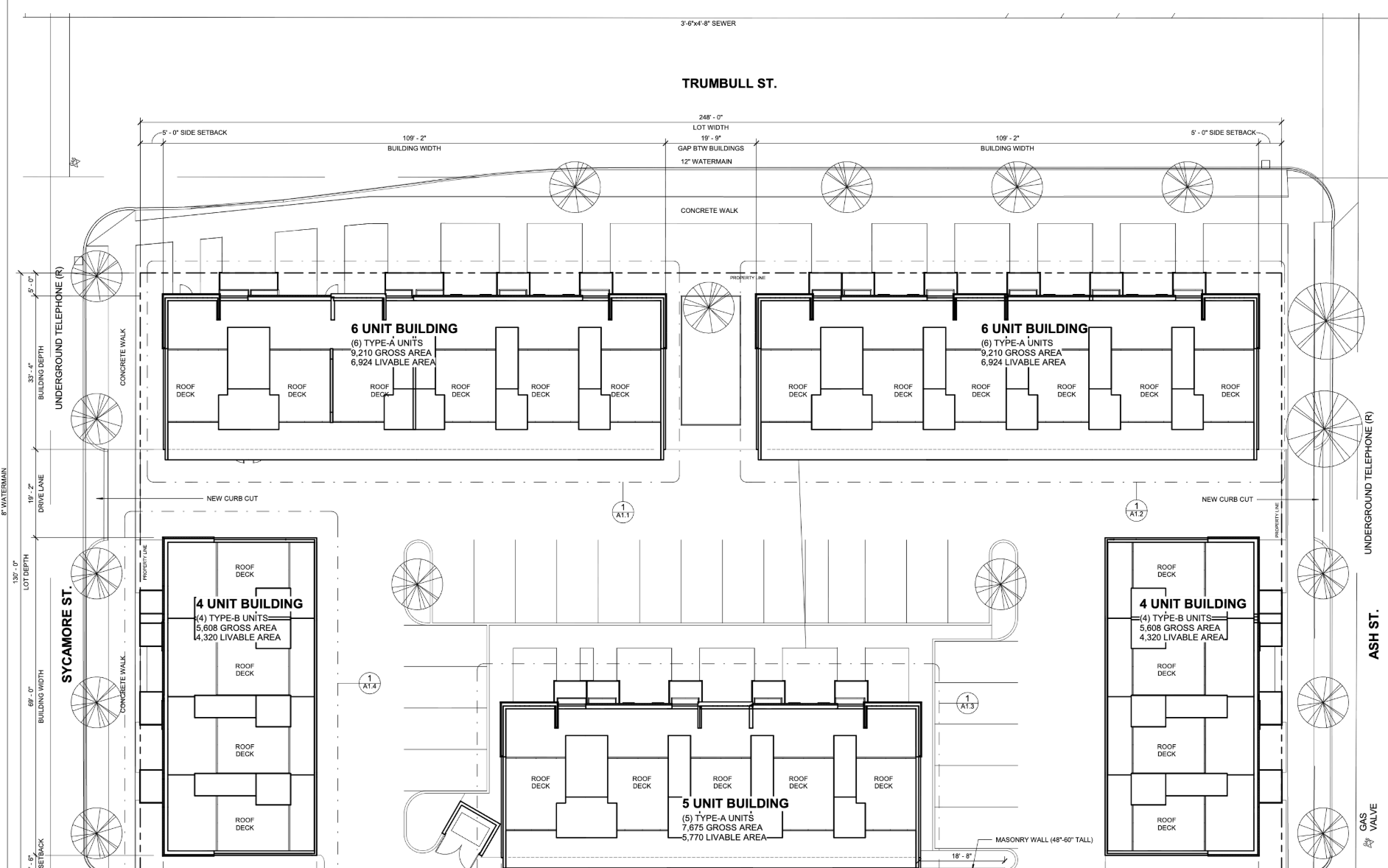 SP1.1 architectural site plan