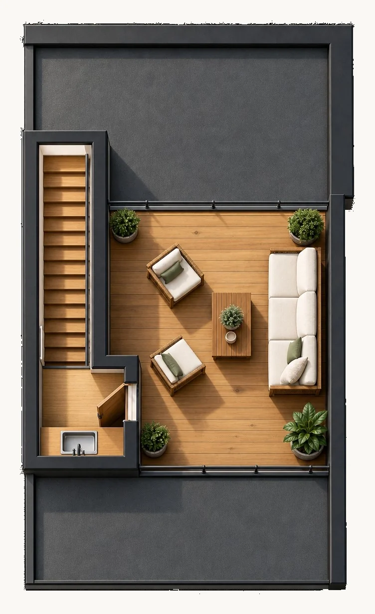 Floor plan, rooftop